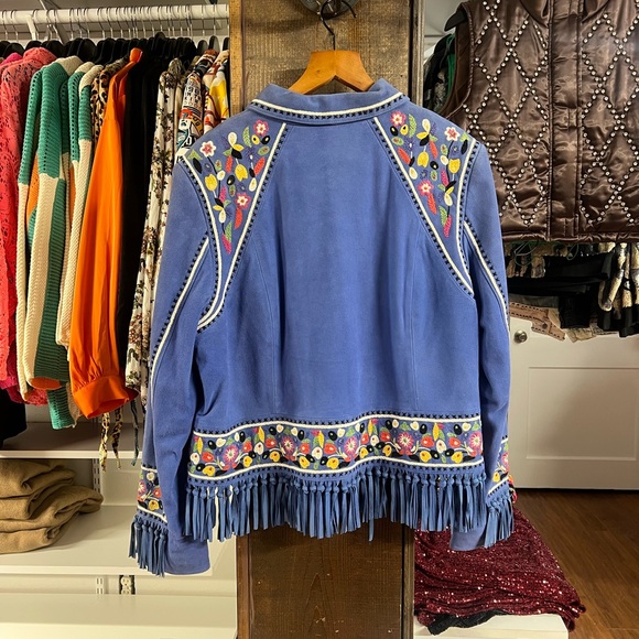 Double D Ranch Blue Embroidered Utility Jacket - Picture 2 of 4